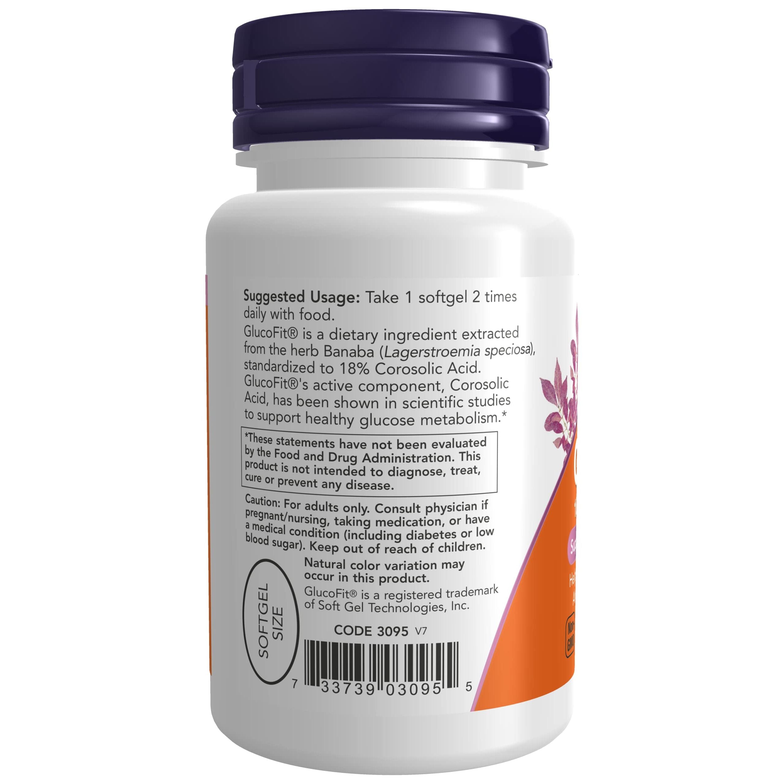 Now Foods GlucoFit 60 gélules - 3095 - Lot de 3