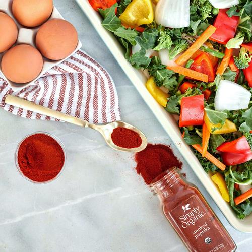Paprika fumé Simply Organic, 77 g, paprika espagnol fumé et moulu au bois de chêne, saveur fumée intense, casher