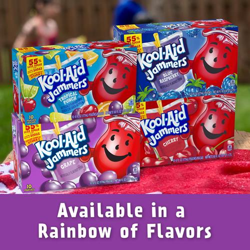 Boisson Kool-Aid Jammers saveur raisin, boîte de 10, sachets de 177 ml