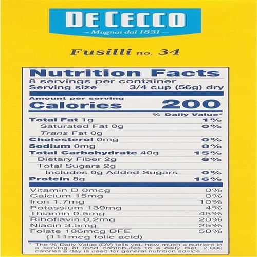 Pâtes Fusilli De Cecco, 450 g