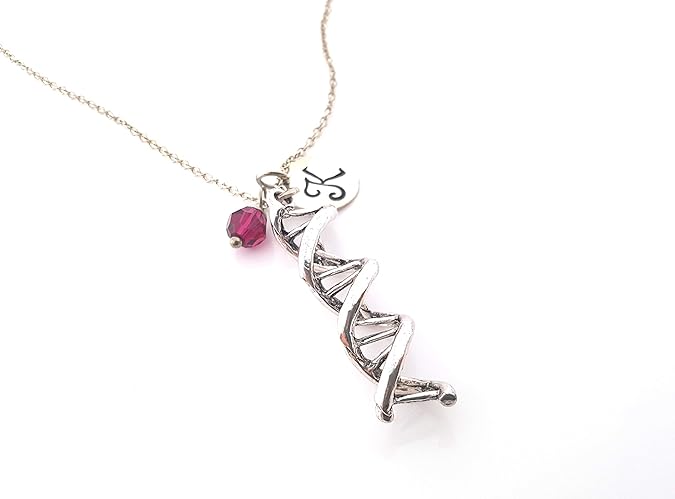 Collier Breloque ADN - Bijoux Personnalisés en Argent Sterling