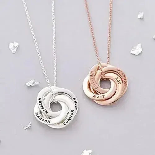 Bijoux personnalisés pour maman, Collier prénoms d'enfants, Collier pour mère