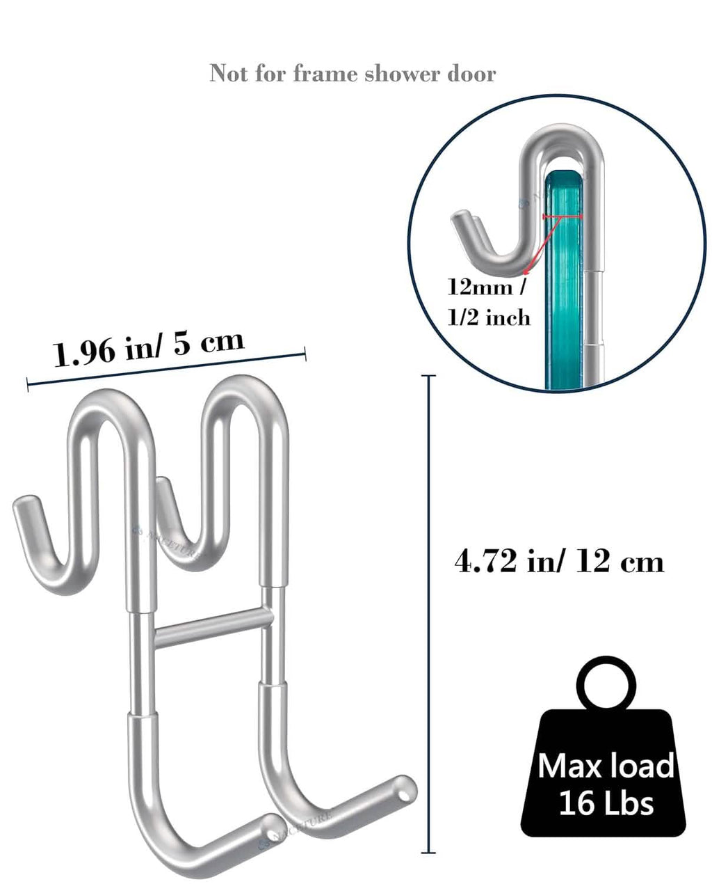 Crochet de Douche à Suspendre Anti-Rouille – Crochet Suspendu Multifonctionnel Robuste