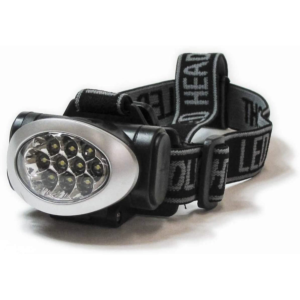 Lot de 3 : lampe frontale Impecca 10 LED 20 lumens résistante à l'eau