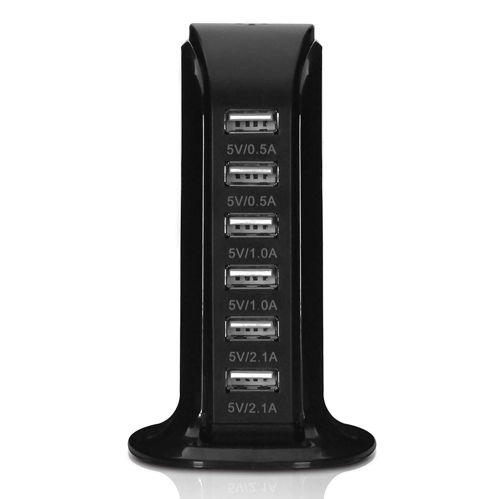 Station de recharge USB 6 ports 40 watts pour smartphones et tablettes