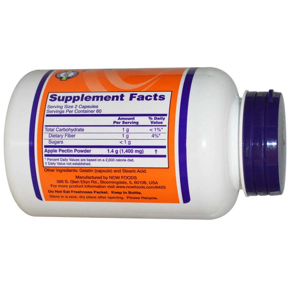 Now Foods Pectine de pomme 700 mg 120 Vcaps - 6425 - Lot de 2