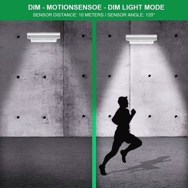 72 Lampes solaires à détecteur de mouvement LED Lumière murale solaire