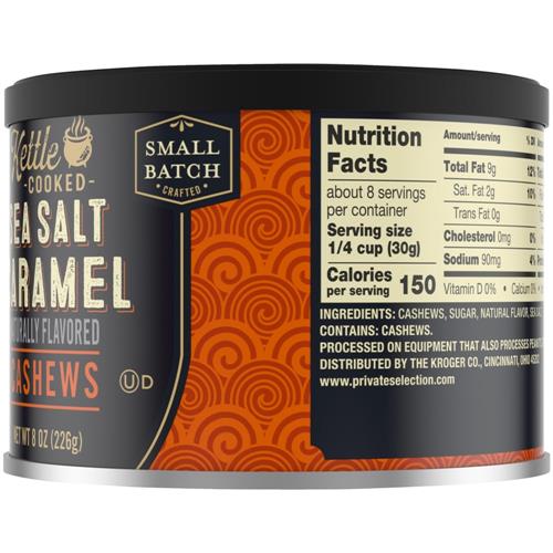 Noix de cajou cuites à la bouilloire avec caramel salé Private Selection 8 oz
