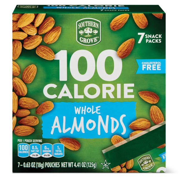 Southern Grove Sachet collation amandes entières 100 calories, 125 g