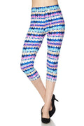 Capri rayé bleu/rose taille unique