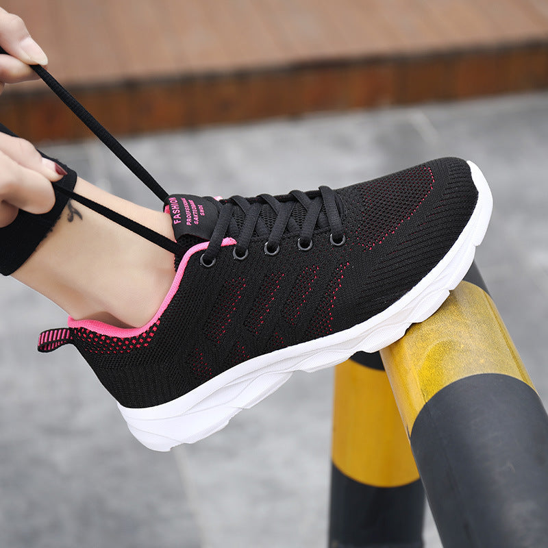 Baskets en maille pour femme, idéales pour la course et les voyages