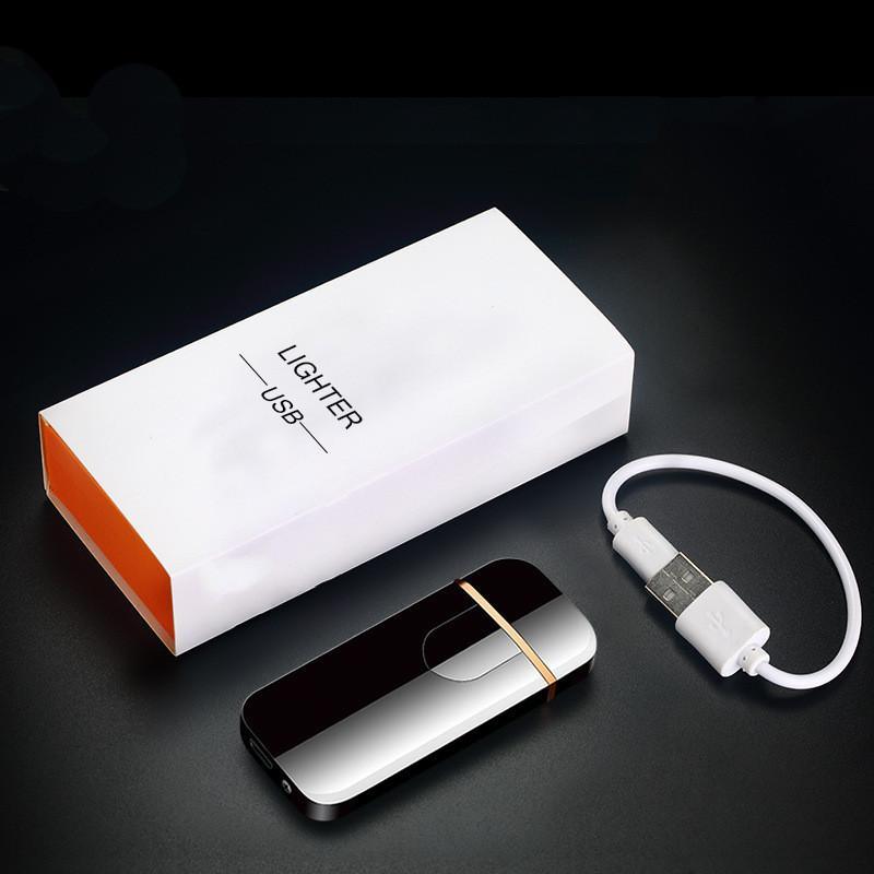 Briquet électrique moderne Briquets plasma Briquet à double arc Briquets USB Briquets sans flamme rechargeables Briquet coupe-vent Briquets électriques pour hommes Cadeaux Gadgets Accessoires