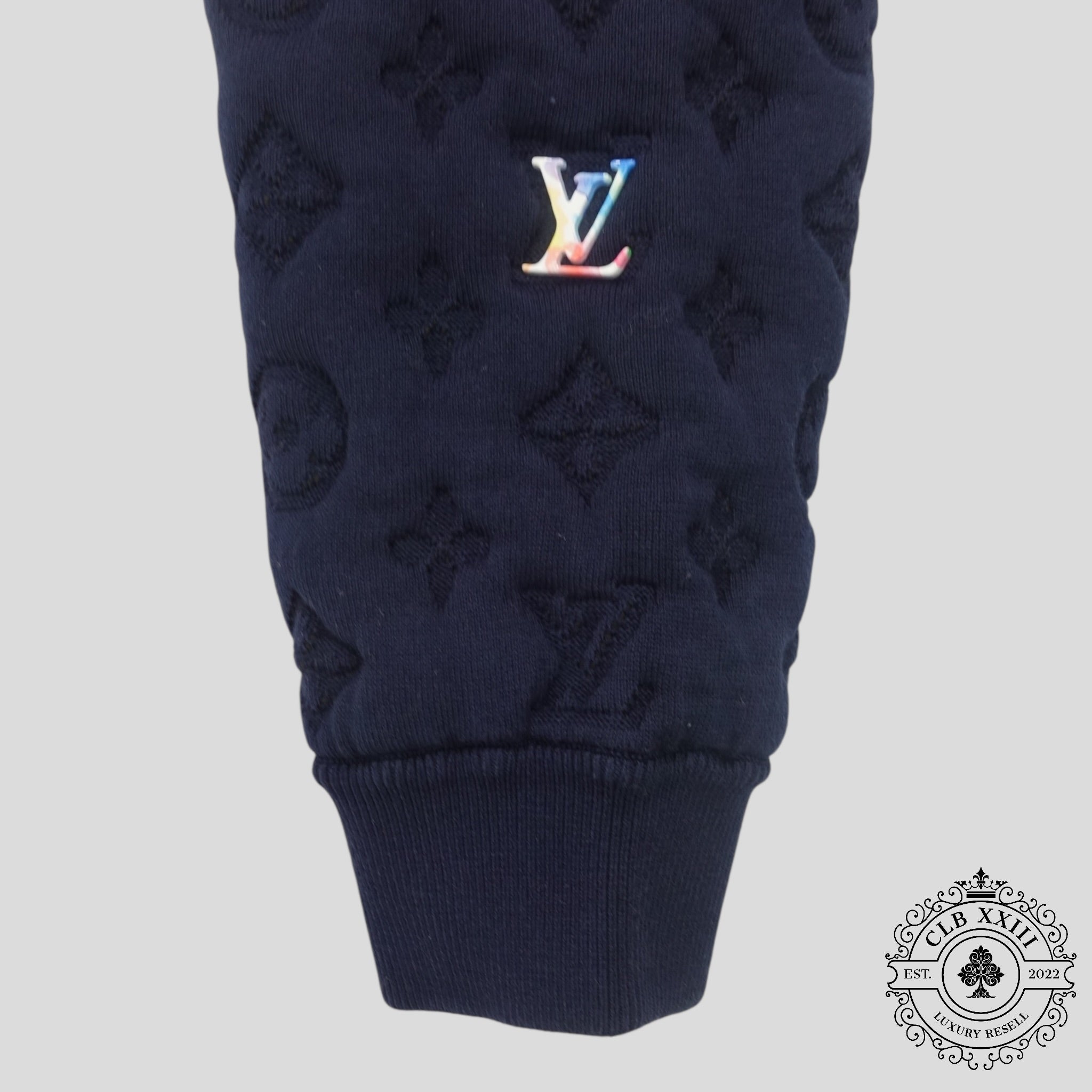 Blouson bomber Louis Vuitton Monogram bleu marine