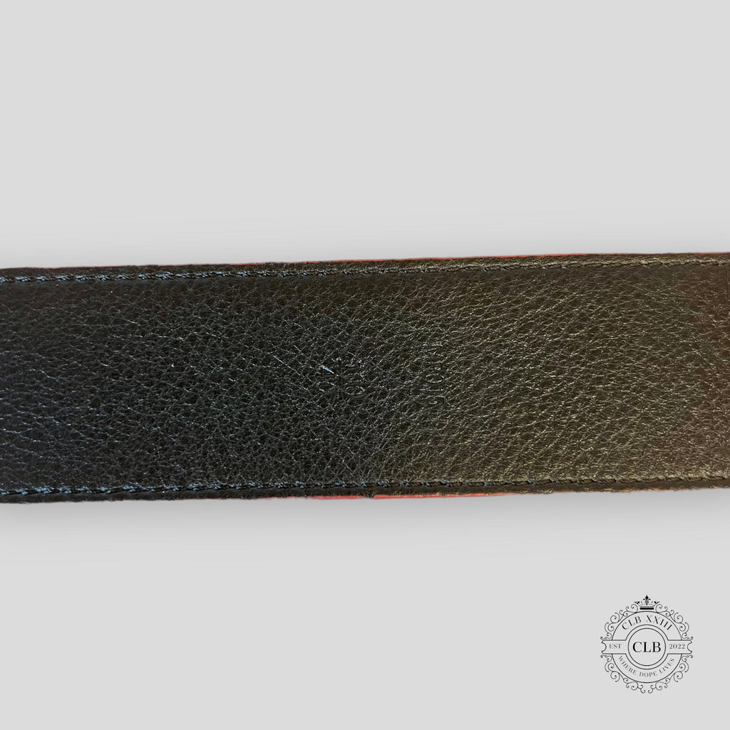CEINTURE LOUIS VUITTON X SUPREME INITIALES 40MM ROUGE