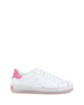 Baskets éclaboussures – Blanc Fuxia