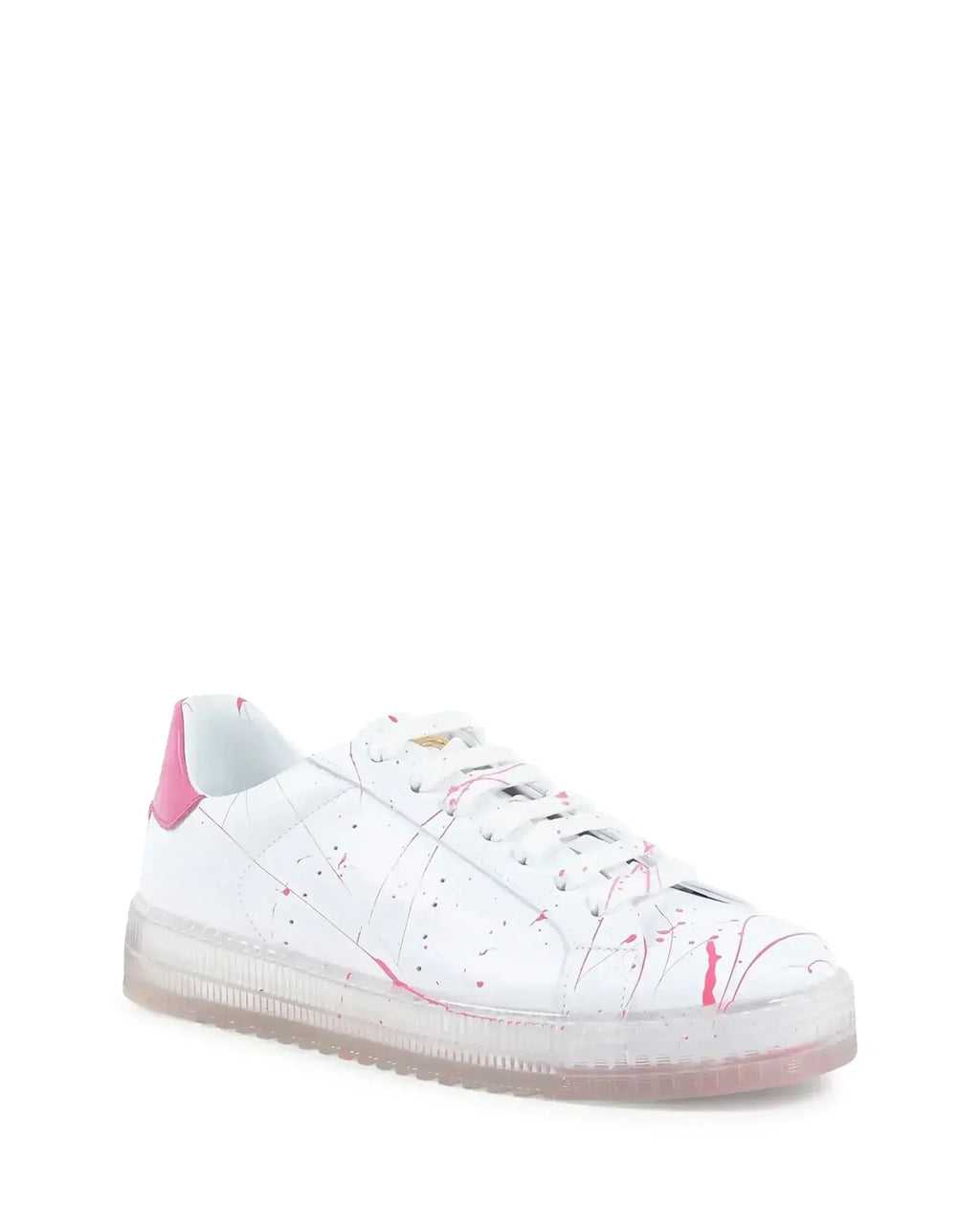 Baskets éclaboussures – Blanc Fuxia