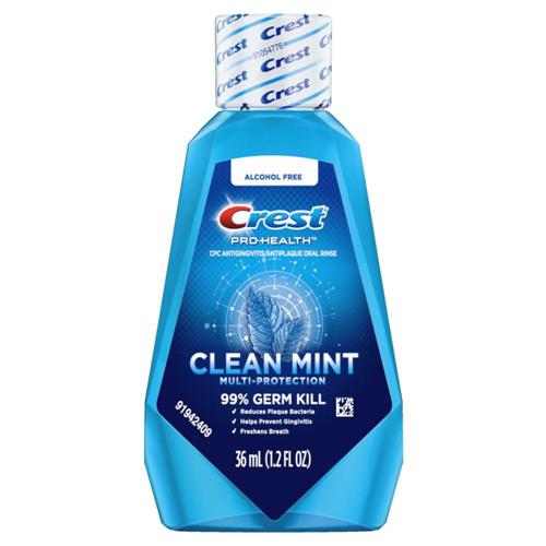 Bain de bouche Crest Pro-Santé, sans alcool, multi-protection menthe fraîche, 35 ml
