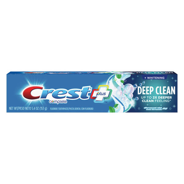 Dentifrice Crest Blanchissant Nettoyage en profondeur, 153 g