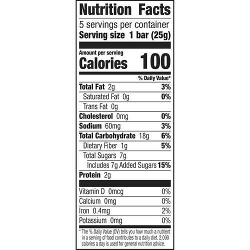 Barres tendres biologiques Annies au beurre de tournesol et pépites de chocolat, 5 barres, 126 g