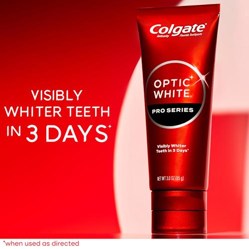 Colgate Optic White Pro Series Dentifrice blanchissant au peroxyde d'hydrogène 5%, Vividly Fresh, tube de 85 g