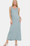 Robe débardeur pour femme, encolure dégagée et larges bretelles – Simple et classique, encolure dégagée flatteuse, design confortable à larges bretelles