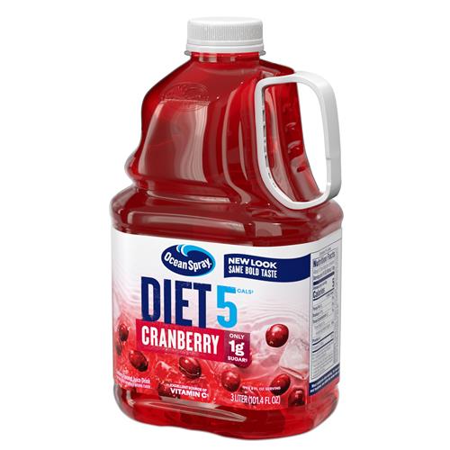 Boisson au jus de canneberge diététique Ocean Spray, bouteille de 3 L (paquet de 1)