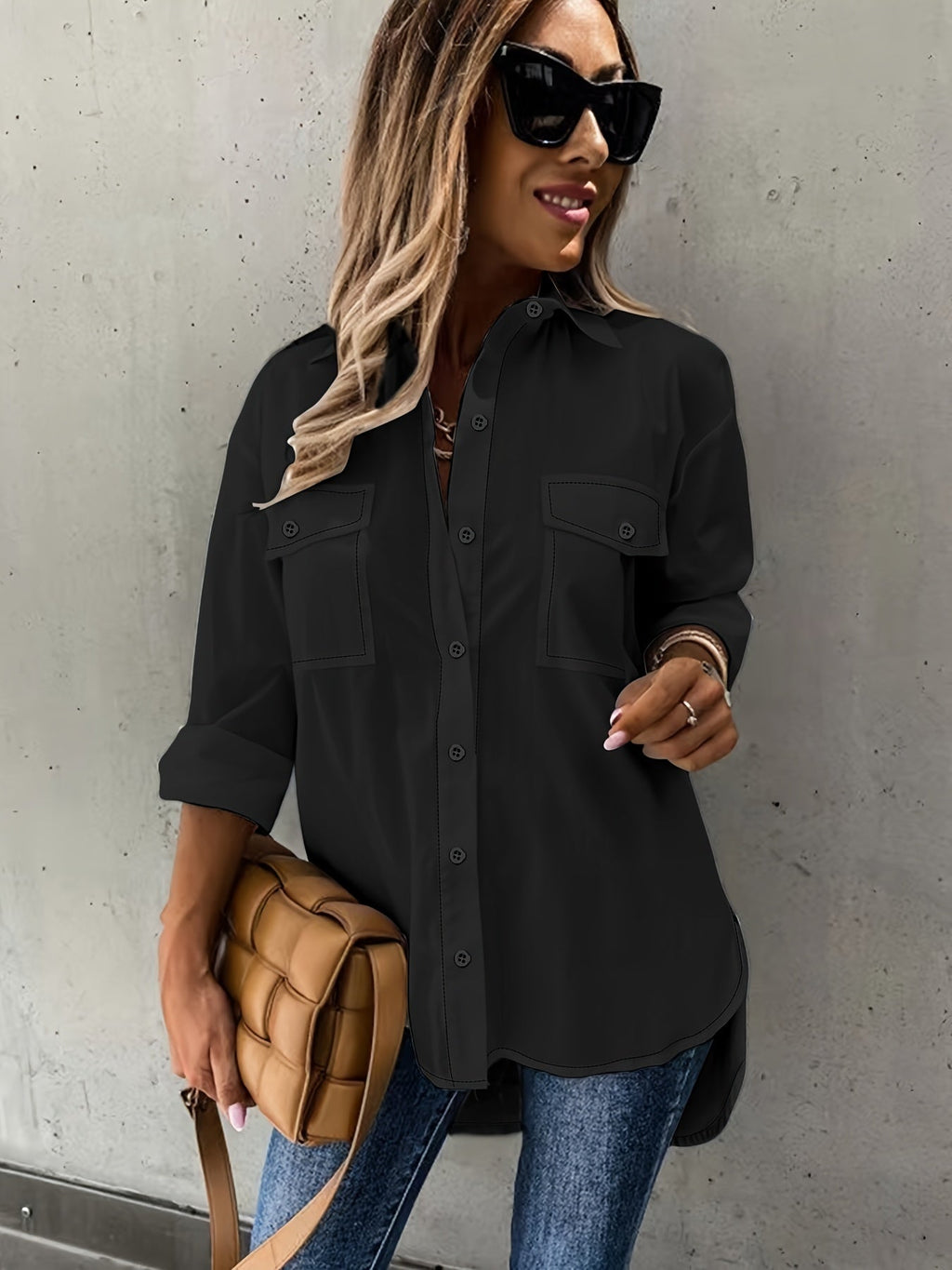 👚 Ensemble décontracté deux pièces à manches longues pour femme grande taille