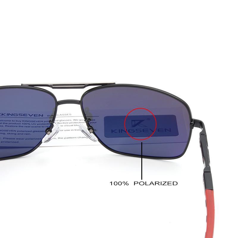Lunettes de soleil pour hommes de marque, en aluminium et magnésium, verres polarisés miroir