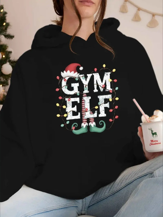 Sweat à capuche Femme Elfe de Noël de Sport