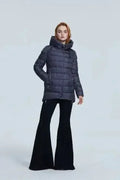 Manteau d'hiver chaud à capuche pour femme, veste parka décontractée