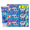 Dentifrice au fluor Crest Advanced Kids, saveur bubblegum, 120 g, lot de 3, dentifrice anti-caries à changement de couleur