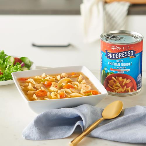 Progresso Soupe épicée aux nouilles de poulet et jalapeno, 18.5 oz