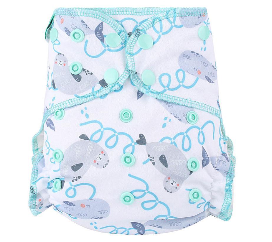 Couche lavable en tissu pour bébé, réutilisable, pour bébés mouilleurs, hybride, imperméable, en bambou, pour filles et garçons