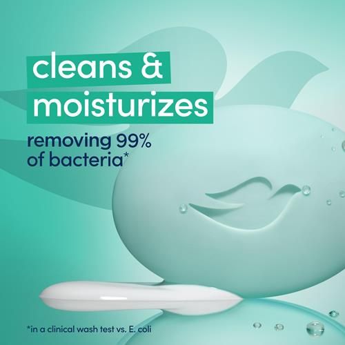 Pain de toilette antibactérien Dove 6 pains pour une peau propre et hydratée, élimine les bactéries, 106 g
