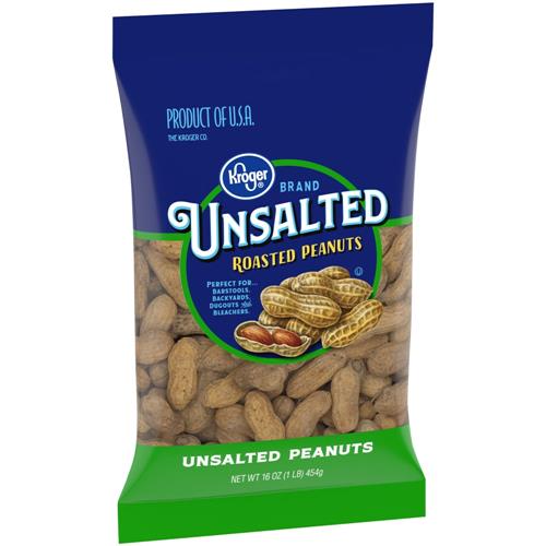Kroger Cacahuètes non salées en coque 454 g
