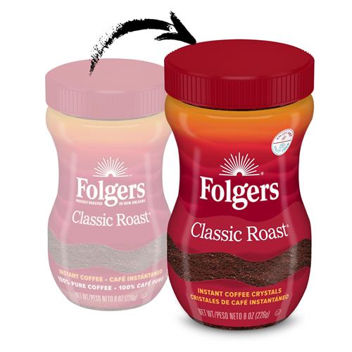 Café instantané Folgers Classic Roast, pot de 226 g