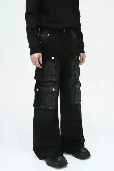 Jean large cargo multipoches