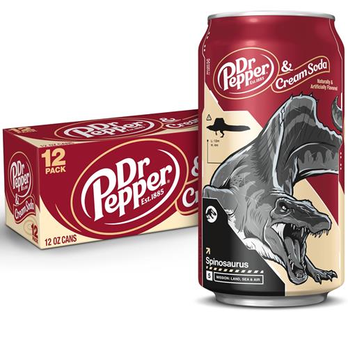Dr Pepper - Crème Soda, 355 ml, paquet de 12