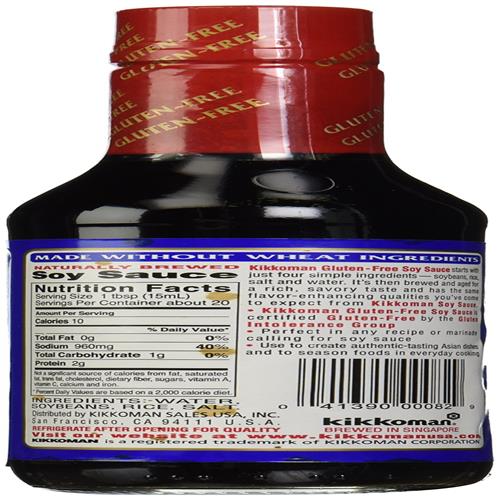 Sauce Soja Kikkoman, Sans Gluten, 283 g