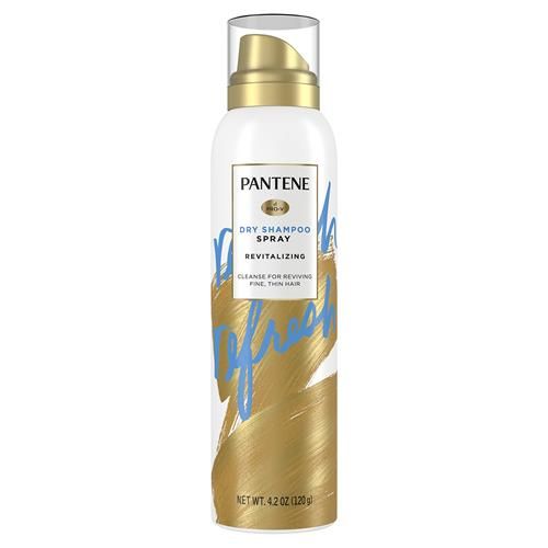 Pantene Pro-V Refresh Shampooing Sec en Spray, Volumisant et Nettoyant à la Vitamine B5, Pour Cheveux Fins, Clairsemés et Colorés, 125 ml