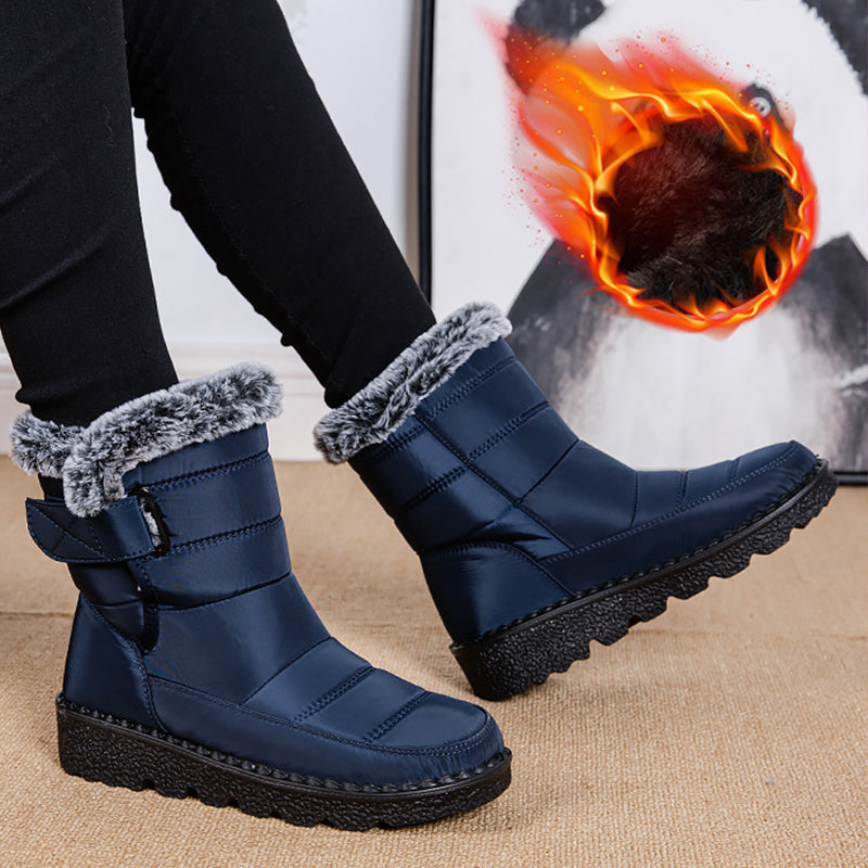 Bottes de neige imperméables et douillettes pour femme