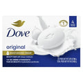 Pain de Toilette Dove Original Nettoyant Doux Hydratant Pour Peaux Douces et Délicates Formulé Avec 1/4 de Crème Hydratante 106 g, 4 Pains