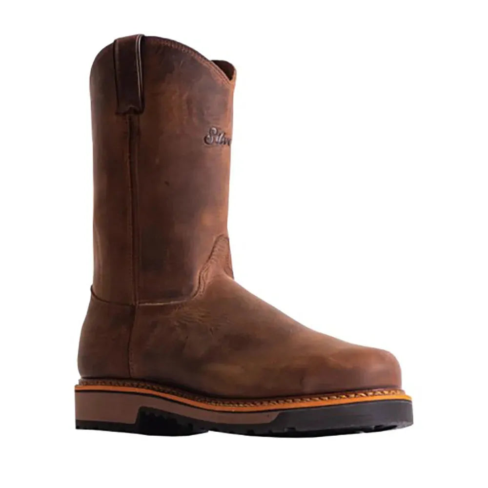 Bottes de cowboy en cuir Silverado par Abilene Joe 10" - Semelle double densité