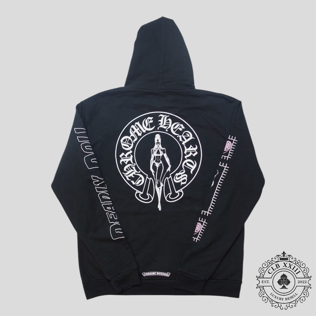 Sweat à Capuche Zippé Chrome Hearts Deadly Doll