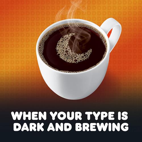 Café moulu Dunkin' Midnight Dark Roast, 312 g (lot de 1)