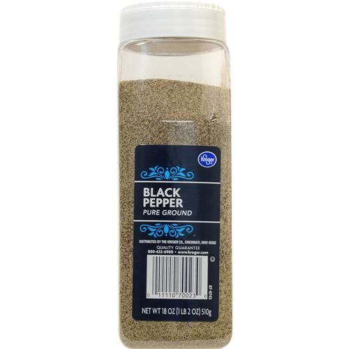 Kroger Poivre Noir Moulu Pur 18 oz