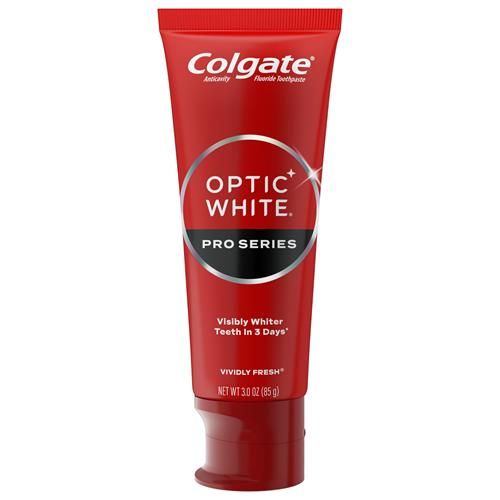 Colgate Optic White Pro Series Dentifrice blanchissant au peroxyde d'hydrogène 5%, Vividly Fresh, tube de 85 g