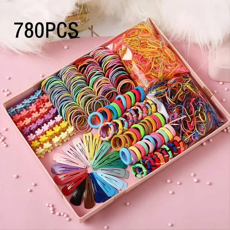 780 pièces : Accessoires pour cheveux pour filles