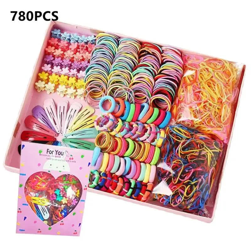 780 pièces : Accessoires pour cheveux pour filles
