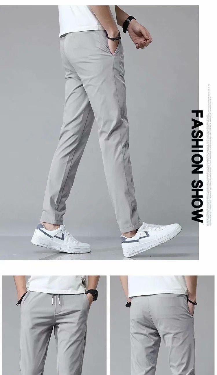 Pantalons de jogging droits pour homme – Légers, décontractés, confort coréen